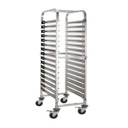 Product Image ΤΡΟΛΕΙ ΙΝΟΧ 15 ΘΕΣΕΩΝ ΓΙΑ ΛΕΚΑΝΑΚΙΑ GN 1/1 (56x38,5x171cm)